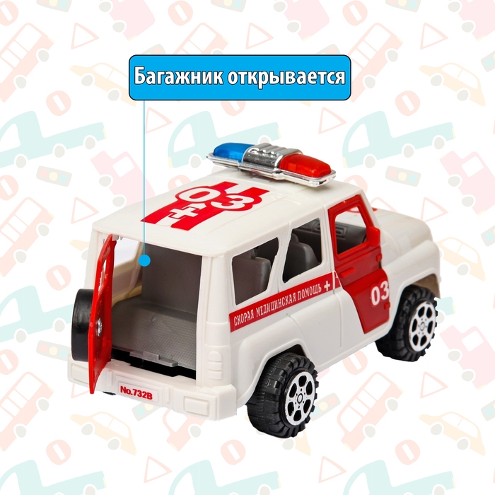 Машина инерционная «Скорая помощь» Машина инерционная «Скорая помощь»