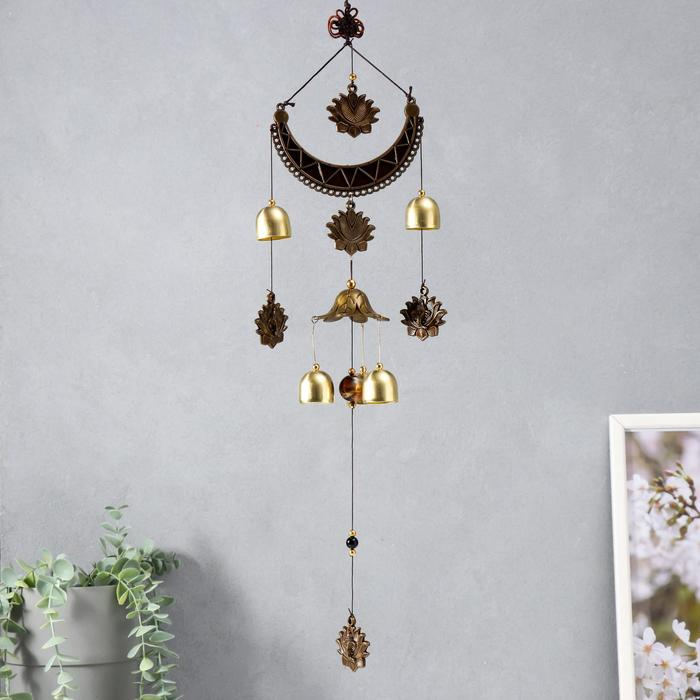 Музыка ветра металл Музыка ветра металл "Ганеша, ожерелье" 5 колокольчиков 60 см