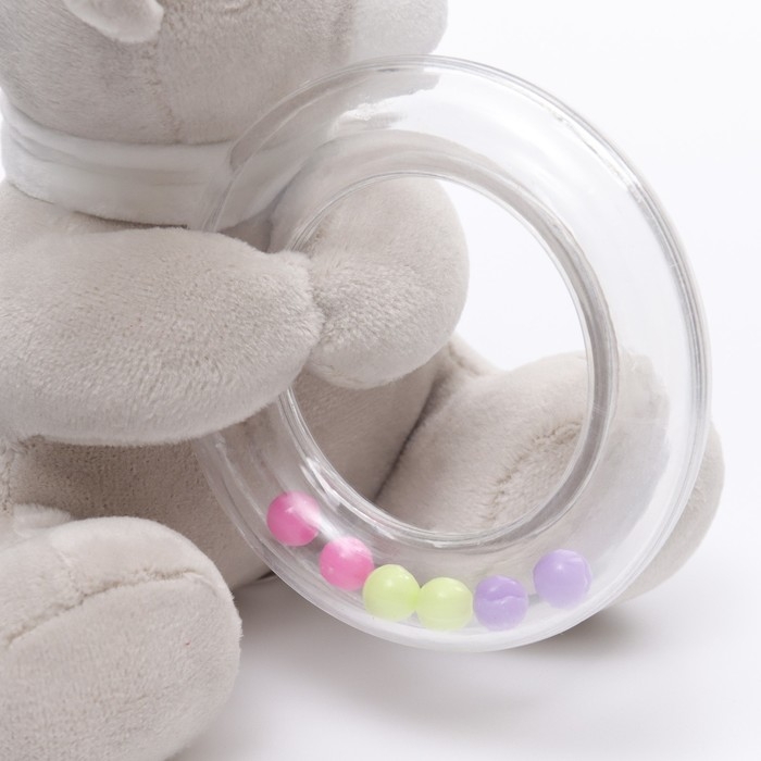 Погремушка мягкая «Серый мишка», Крошка Я Погремушка мягкая «Серый мишка», Крошка Я