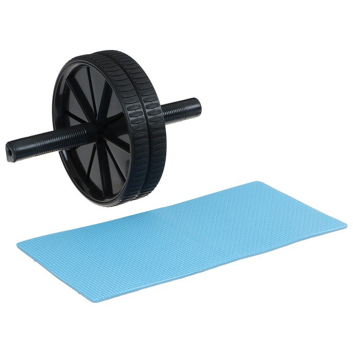 Ролик для пресса ONLYTOP, 2 колеса, 20х17х17 см, цвета МИКС Ролик для пресса ONLYTOP, 2 колеса, 20х17х17 см, цвета МИКС