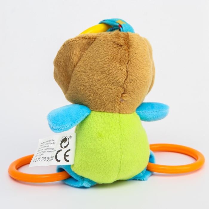 Подвеска мягкая «Слоник», прорез., погремушка, на кроватку, коляску, виды МИКС, Крошка Я Подвеска мягкая «Слоник», прорез., погремушка, на кроватку, коляску, виды МИКС, Крошка Я