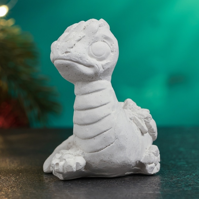 Новый год. Символ 2025. Фигура для раскраски  Новый год. Символ 2025. Фигура для раскраски "Малыш змееныш" 8х4х6см