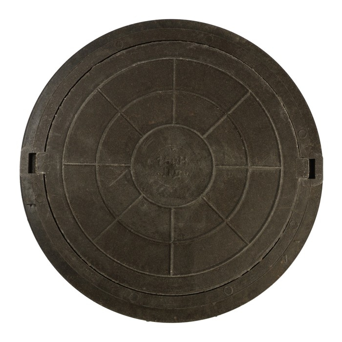 Люк полимерный, легкий, 15 кН, нагрузка до 1.5 т, черный Люк полимерный, легкий, 15 кН, нагрузка до 1.5 т, черный