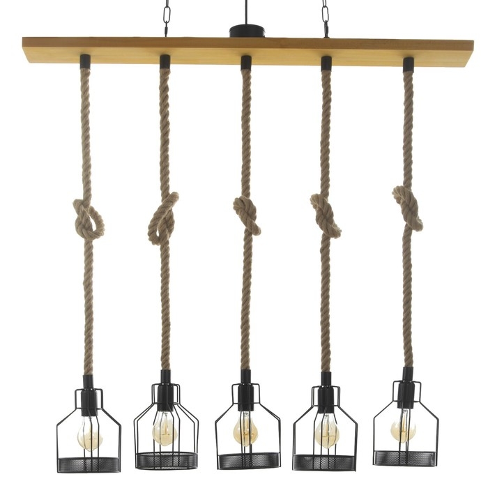 Светильник Светильник "Рольф" 5хЕ27 60Вт черный 101х30х20см BayerLux