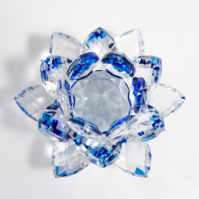 Стекло  Стекло "Лотос" радуга d-8 см топаз