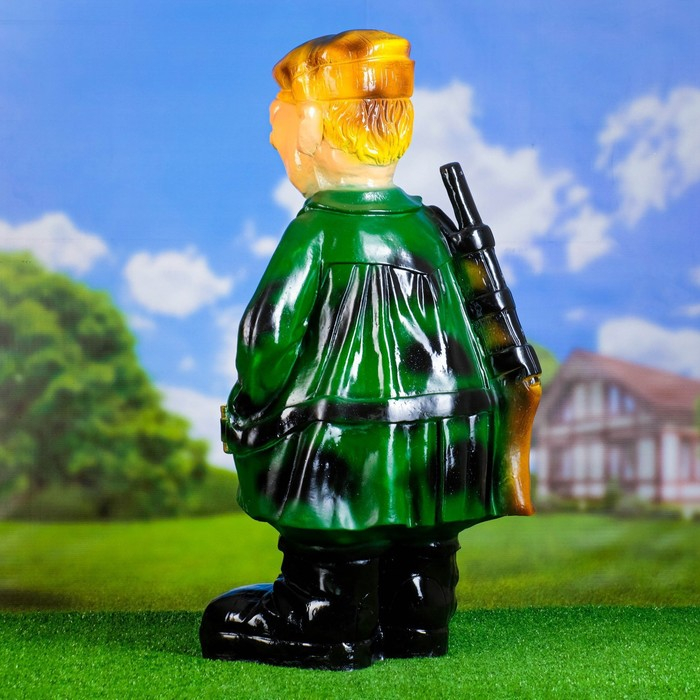 Садовая фигура "Охотник Петрович" 30х46х82см