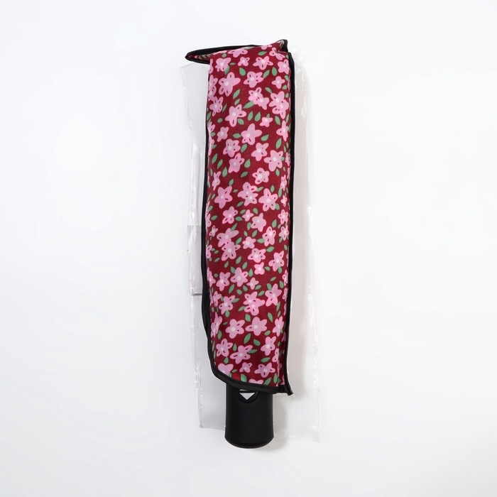 Зонт автоматический «Цветы», 3 сложения, 8 спиц, R = 47/55 см, D = 110 см, цвет МИКС Зонт автоматический «Цветы», 3 сложения, 8 спиц, R = 47/55 см, D = 110 см, цвет МИКС