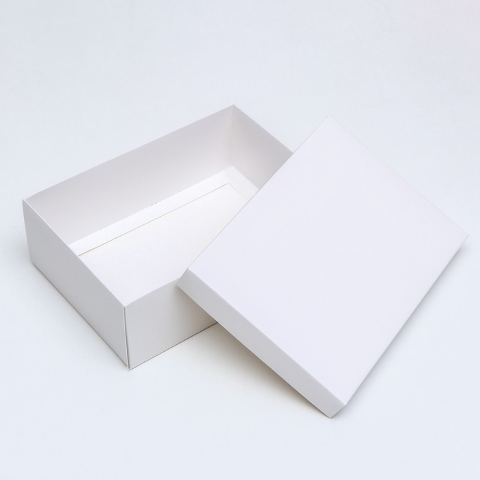 Коробка подарочная складная, упаковка, «Белая», 21 х 15 х 7 см Коробка подарочная складная, упаковка, «Белая», 21 х 15 х 7 см