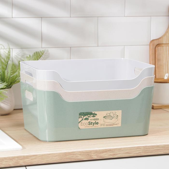 Корзина для хранения Scandi, 10 л, 34×24×14 см, цвет МИКС Корзина для хранения Scandi, 10 л, 34×24×14 см, цвет МИКС
