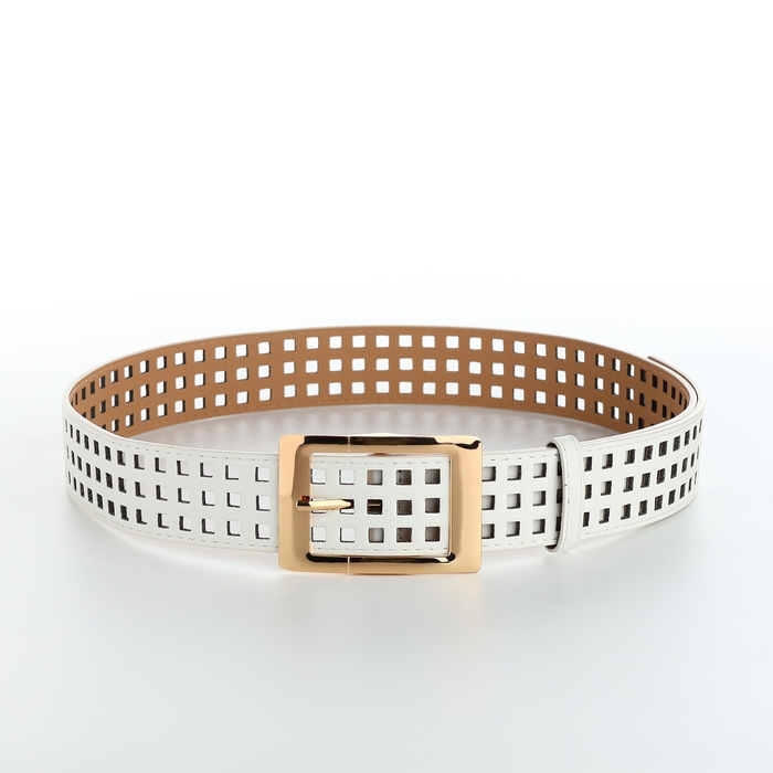 Ремень женский, ширина 4 см, цвет белый Ремень женский, ширина 4 см, цвет белый