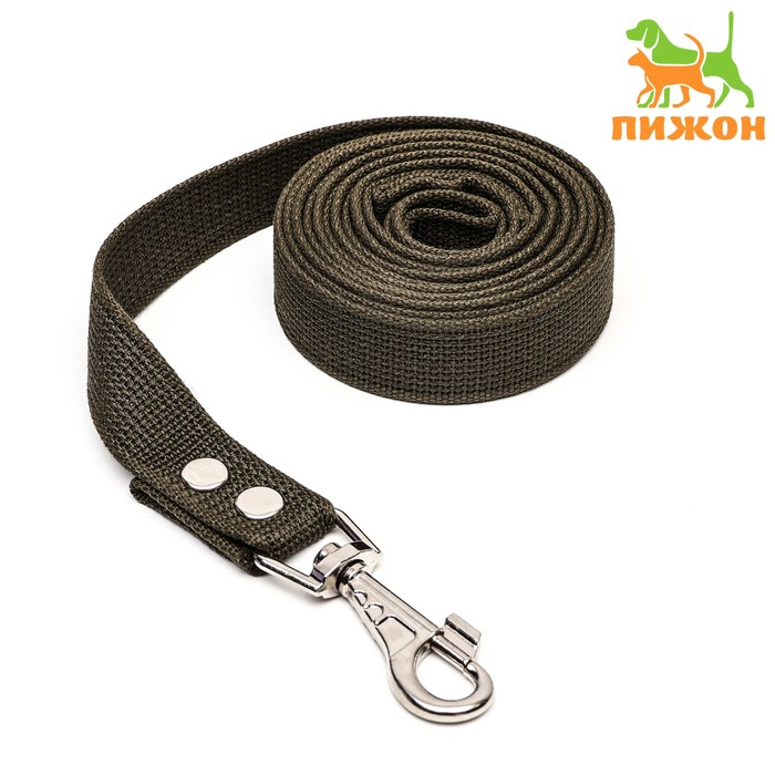 Поводок брезентовый, 2,7 м х 3 см Поводок брезентовый, 2,7 м х 3 см