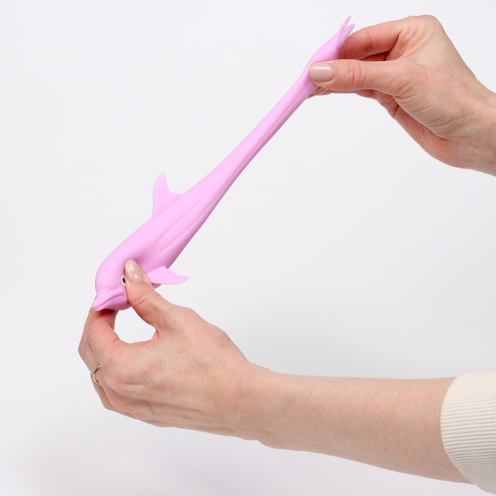 Антистресс сквиш мялка «Дельфин», с песком, тянучка, в шоубоксе Антистресс сквиш мялка «Дельфин», с песком, тянучка, в шоубоксе