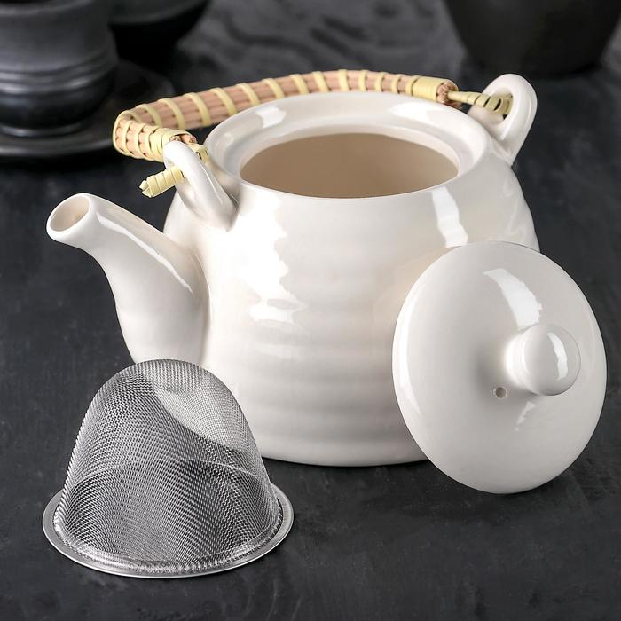 Чайник заварочный «Белые облака», 600 мл, с металлическим ситом Чайник заварочный «Белые облака», 600 мл, с металлическим ситом