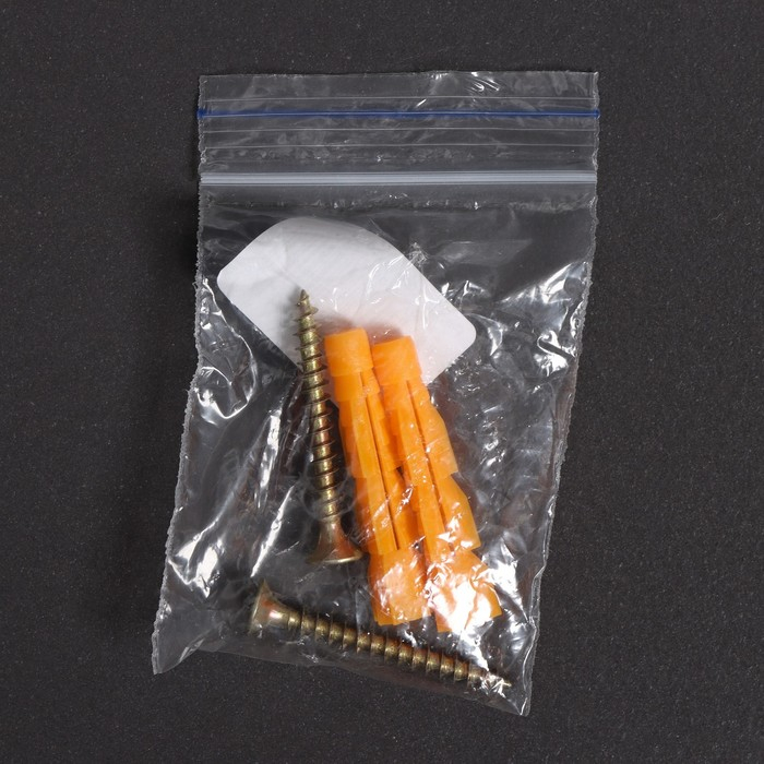 Полка прямоугольная 2-х ярусная, 26,5×10,5×35 см, цвет хром