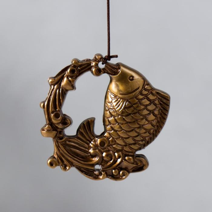 Музыка ветра металл Музыка ветра металл "Карп" МИКС 7 колокольчиков 46 см