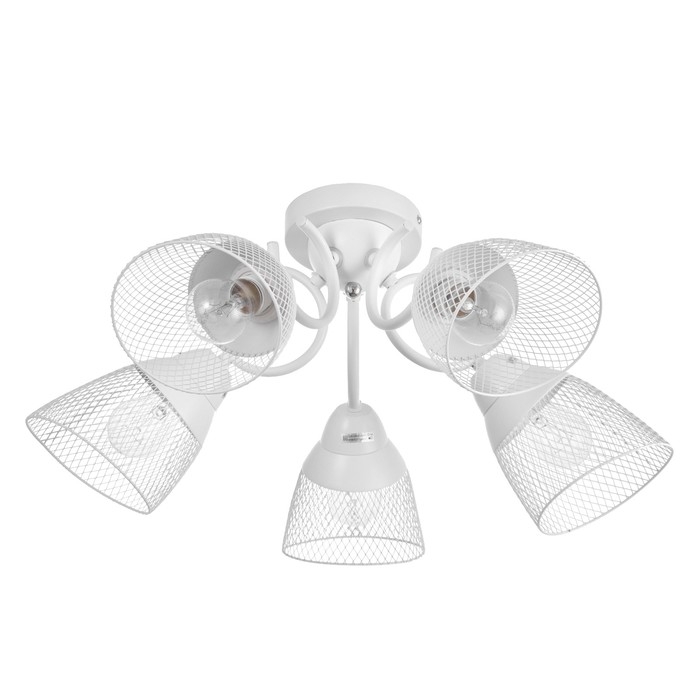 Люстра Люстра "Грэйс" 5х60Вт Е27 Белый 56х56х28см