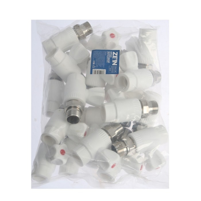 Кран шаровой для радиатора ZEIN, полипропиленовый, прямой, d=25 мм х 3/4 Кран шаровой для радиатора ZEIN, полипропиленовый, прямой, d=25 мм х 3/4"