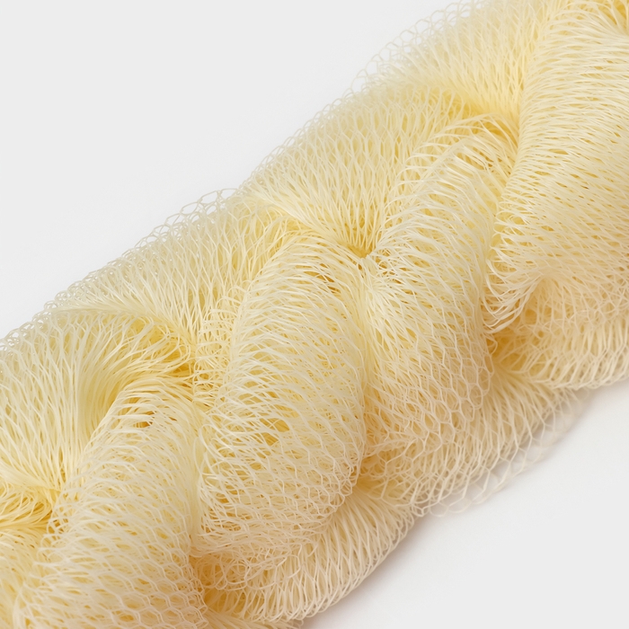 Набор мочалок для тела CUPELLIA SPA: 2 косы по 70 гр, цвета бежевый и розовый