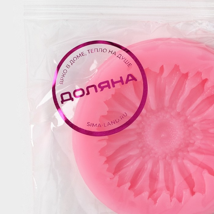 Молд Доляна «Герберы», силикон, d=6 см, цвет МИКС Молд Доляна «Герберы», силикон, d=6 см, цвет МИКС