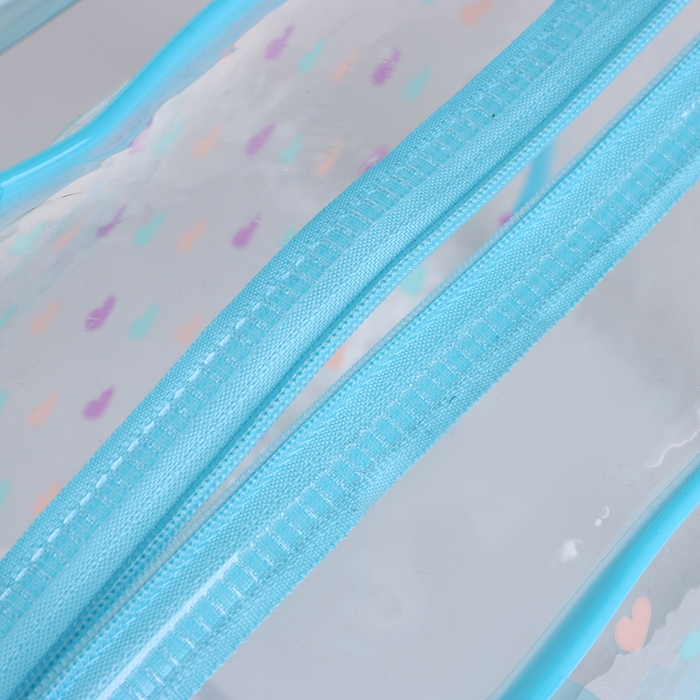 Косметичка на молнии, цвет голубой Косметичка на молнии, цвет голубой