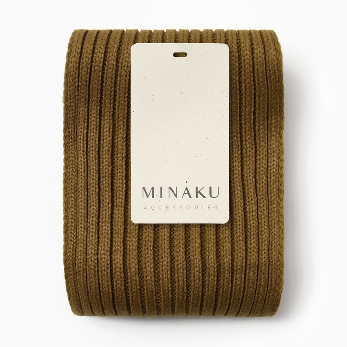 Шарф женский MINAKU, цвет хаки, 180*18 Шарф женский MINAKU, цвет хаки, 180*18