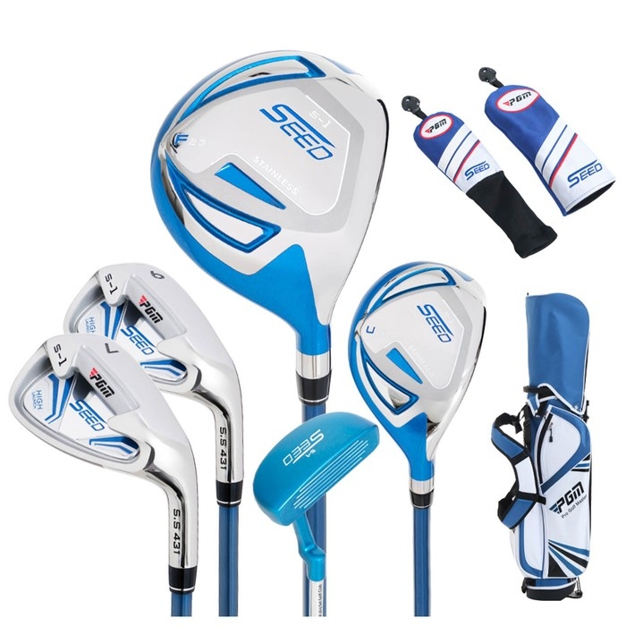 Набор клюшек для гольфа Набор клюшек для гольфа "Seed" PGM, для детей, 120-135 см, сумка в комплекте