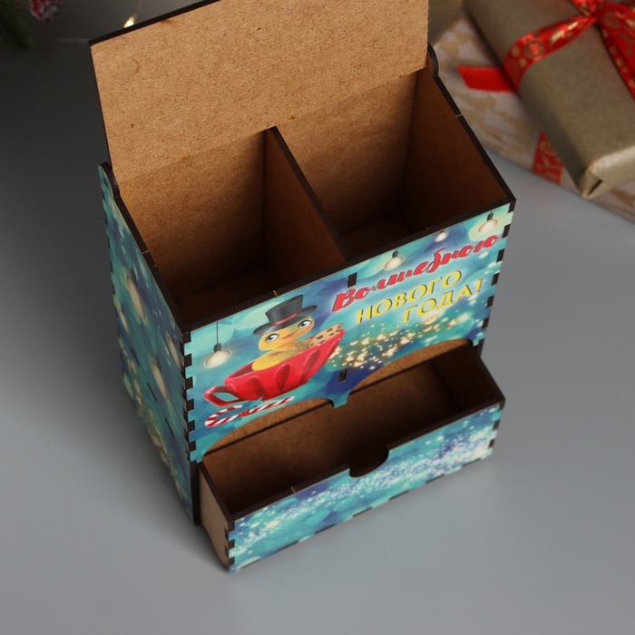 Новогодний чайный домик Новогодний чайный домик "Волшебного НГ" 20х15х8,5 см