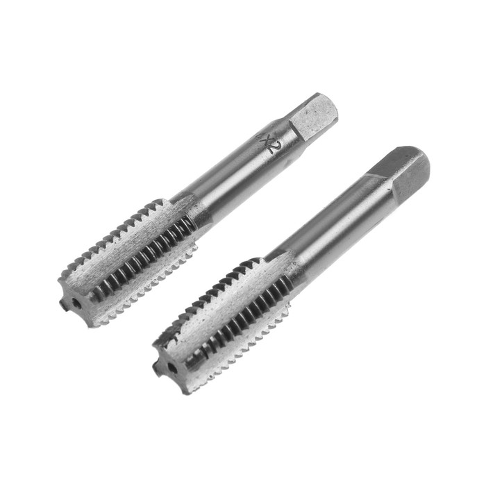 Метчики метрические ручные ТУНДРА, М14 х 2 мм, комплект из 2 шт. Метчики метрические ручные ТУНДРА, М14 х 2 мм, комплект из 2 шт.