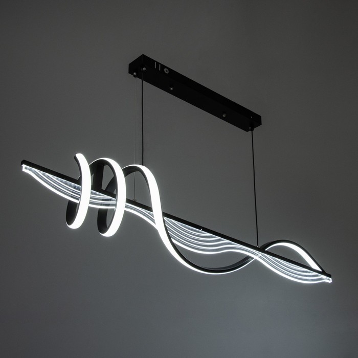 Светильник с ПДУ Светильник с ПДУ "Мик" LED 80Вт 3000-6000К черный 100х17х19 см