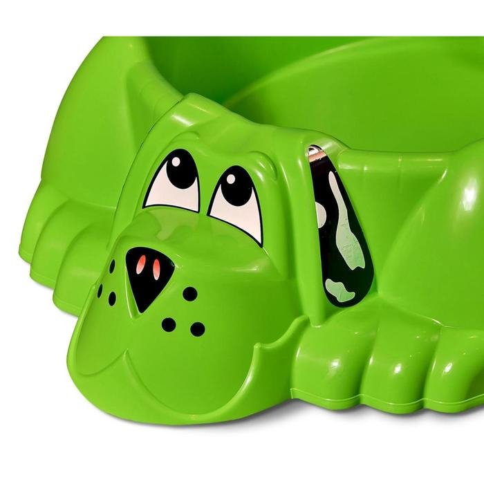 Песочница «Собачка», цвет зелёный Песочница «Собачка», цвет зелёный