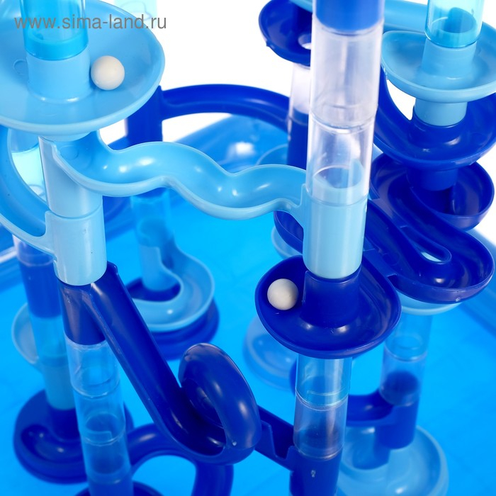 Конструктор марблс «Водный аттракцион», 93 детали, с бассейном Конструктор марблс «Водный аттракцион», 93 детали, с бассейном