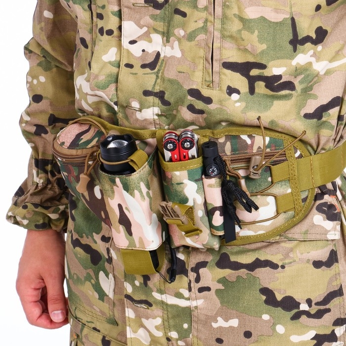 Сумка поясная Сумка поясная "Аdventure", с доп карманами, камуфляж