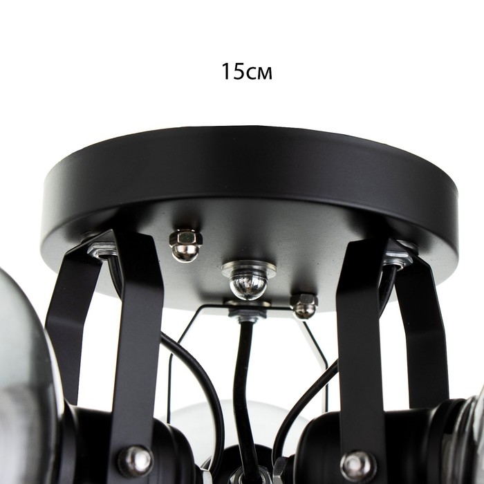 Люстра Люстра "Илария" 3xЕ27 40Вт черный 30х30х20 см BayerLux