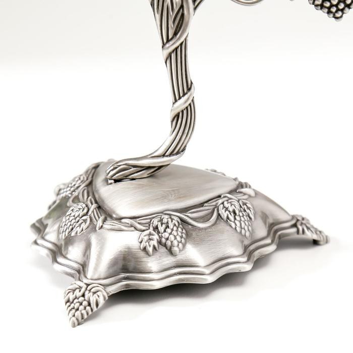 Подсвечник металл на 3 свечи Подсвечник металл на 3 свечи "Виноградная лоза" 24,5х27,5х12 см