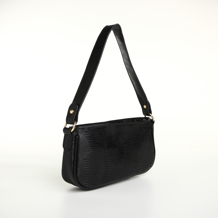 Сумка женская на молнии, цвет чёрный