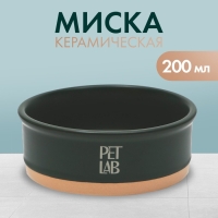 Керамическая миска 200 мл, изумрудная