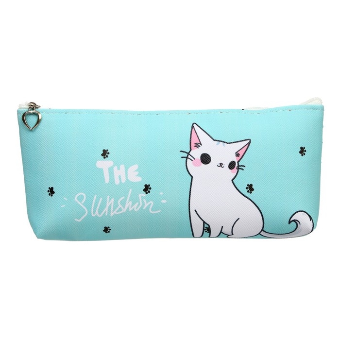 Пенал школьный на молнии Пенал школьный на молнии "Котик", МИКС