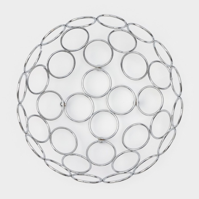 Фруктовница Доляна «Ринго», 23×23×9,5 см, цвет хром