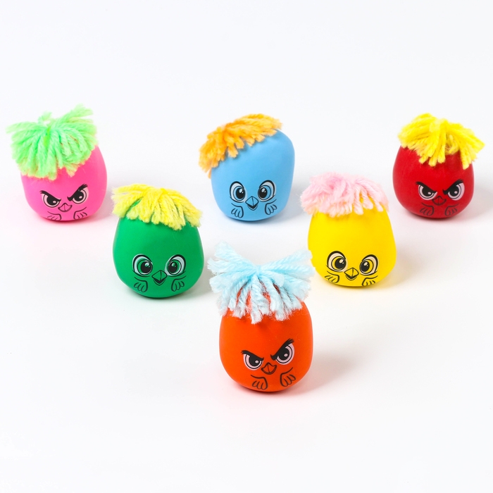 Антистресс сквиш мялка «Птички», с мукой, МИКС, с мукой, в пакете Антистресс сквиш мялка «Птички», с мукой, МИКС, с мукой, в пакете