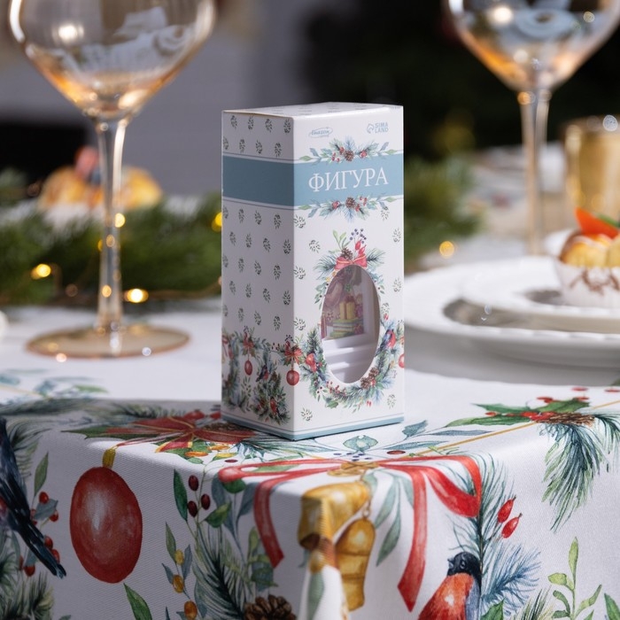 Светодиодная фигура «Белый фонарь с медвежонком» 5 × 12 × 5 см, пластик, батарейки AG13х3 (в комплекте), свечение тёплое белое