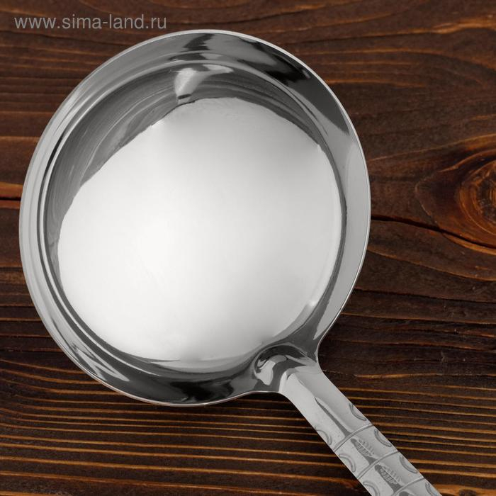 Поварешка для казана узбекская 42см, диаметр 14см с деревянной ручкой Поварешка для казана узбекская 42см, диаметр 14см с деревянной ручкой