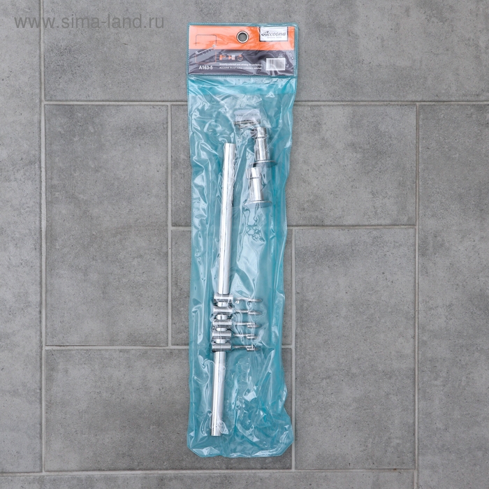 Крючок настенный на планке, двигающийся, Accoona А163-5, 5 шт, цвет хром Крючок настенный на планке, двигающийся, Accoona А163-5, 5 шт, цвет хром