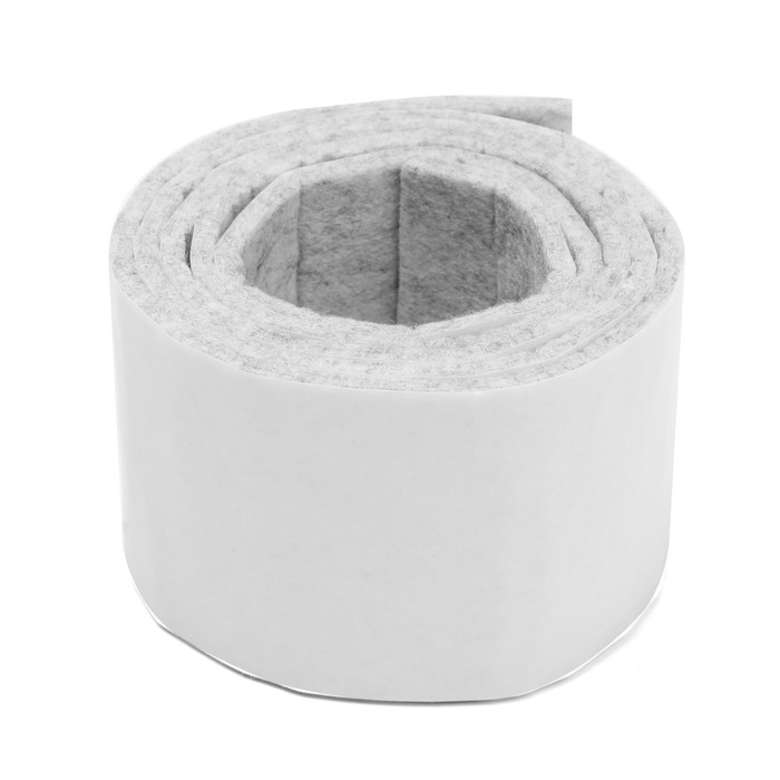 Самоклеящиеся подпятники для мебели ТУНДРА 100х5х0,3 см., фетр, цвет серый Самоклеящиеся подпятники для мебели ТУНДРА 100х5х0,3 см., фетр, цвет серый