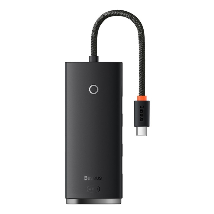 Адаптер-разветвитель (HUB) Baseus, Type-C - 4хUSB 3.0, 0.25 см, чёрный Адаптер-разветвитель (HUB) Baseus, Type-C - 4хUSB 3.0, 0.25 см, чёрный
