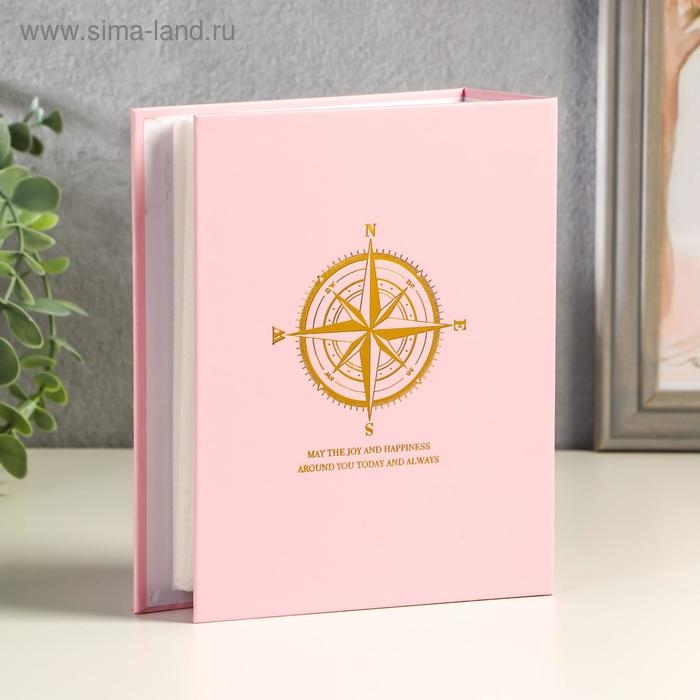 Фотоальбом на 100 фото 10х15 см Фотоальбом на 100 фото 10х15 см "Золотые узоры на розовом" 18х14х5,5 см