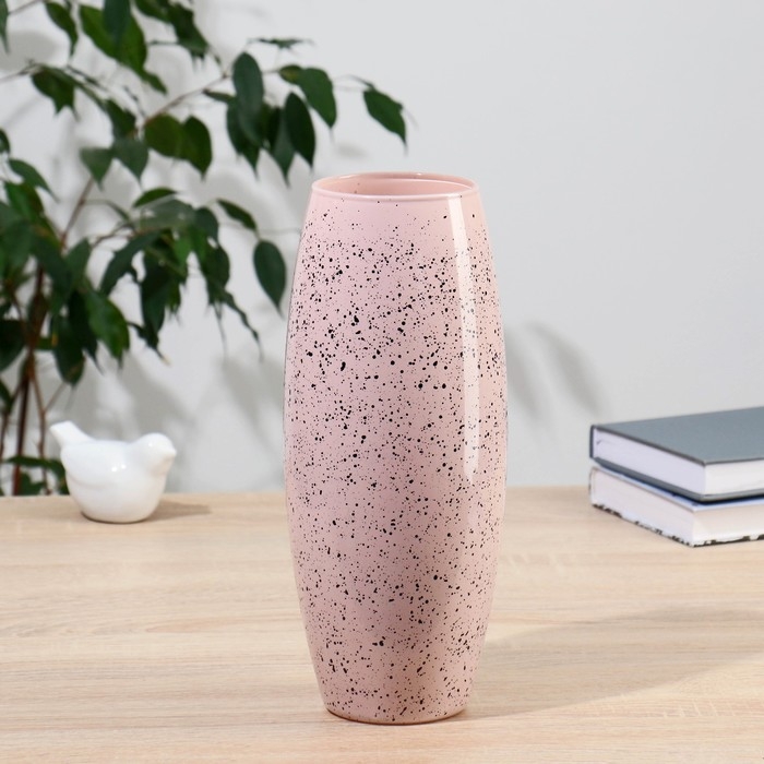 Ваза  Ваза "Крапле-крем"d=7,5см, h=26см, v=1,8л