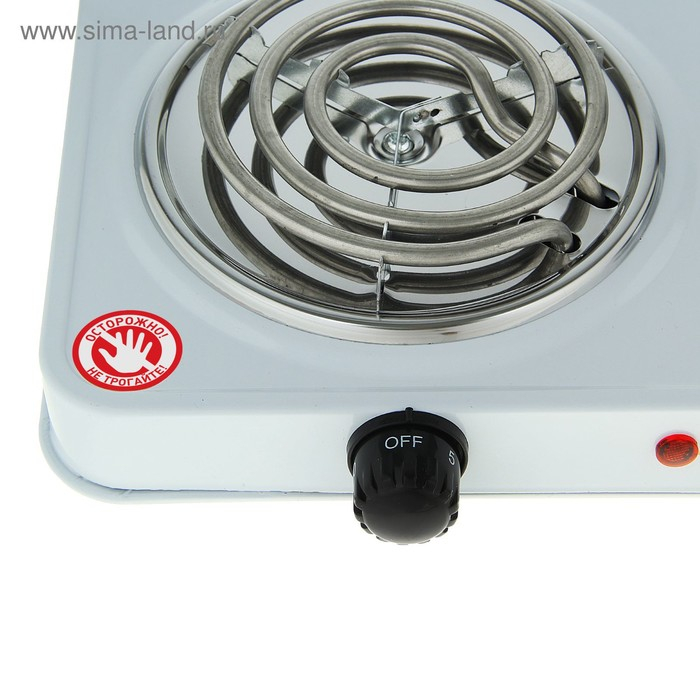 Плитка электрическая Luazon LHP-003, 2 конфорки, 2000 Вт, нагреватель спираль, белая Плитка электрическая Luazon LHP-003, 2 конфорки, 2000 Вт, нагреватель спираль, белая