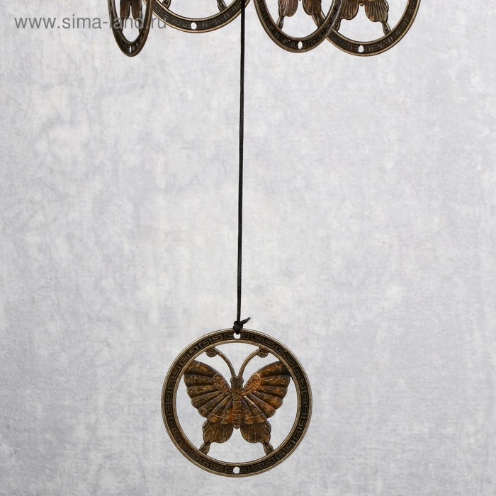 Музыка ветра металл Музыка ветра металл "Бабочки" 12 трубок 43 см