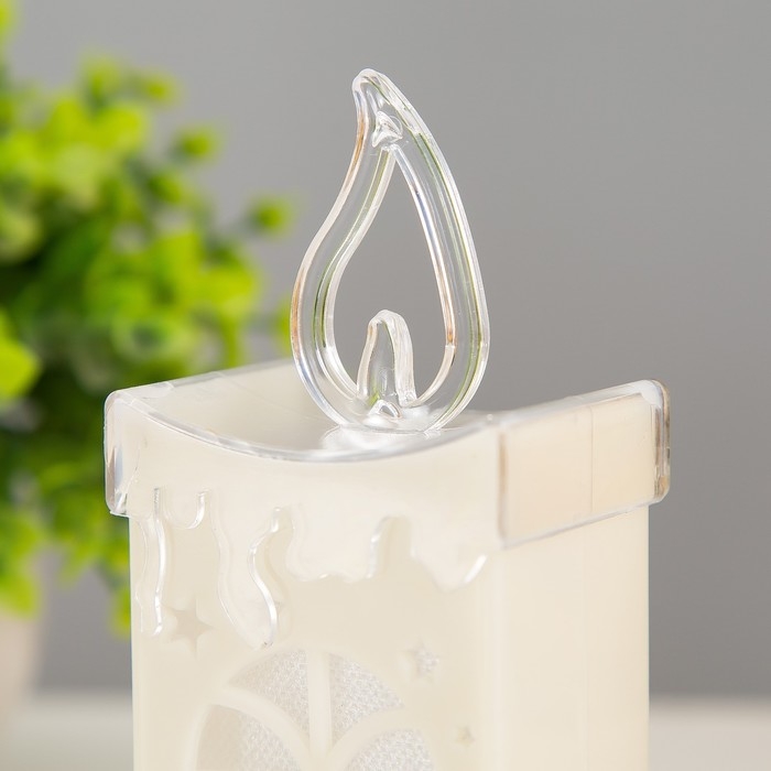 Ночник Ночник "Снежный домик" LED от батареек 3хLR1130 белый 5х4х13 см RISALUX