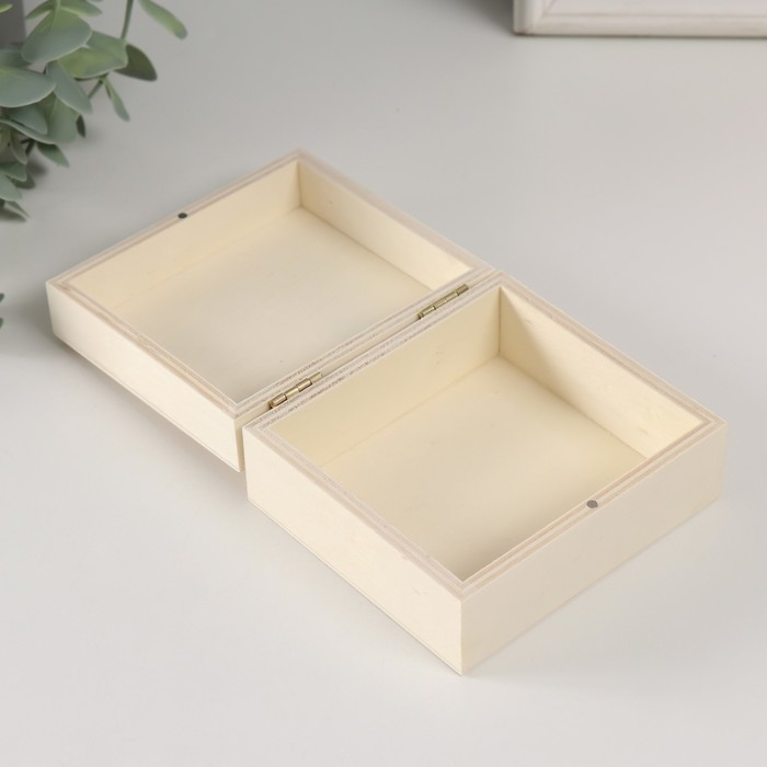 Шкатулка дерево под роспись Шкатулка дерево под роспись "Прямоугольная" без замка 10х9х5 см